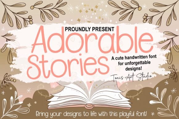 Adorable Stories: A Playful Handwritten Font for Editorial Charm
