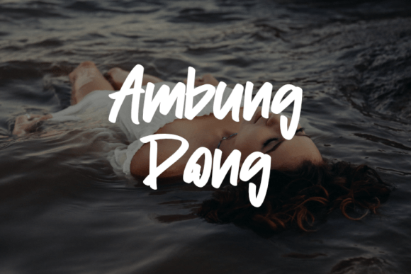 Ambung Dong Font in Action: A Script Typeface for Apparel Design