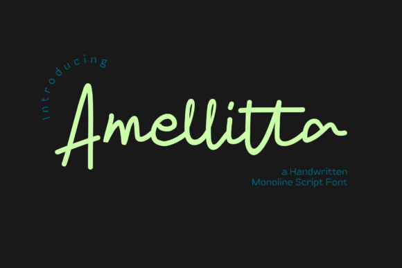 Amellitta: A Script Font with Genuine Editorial Grace