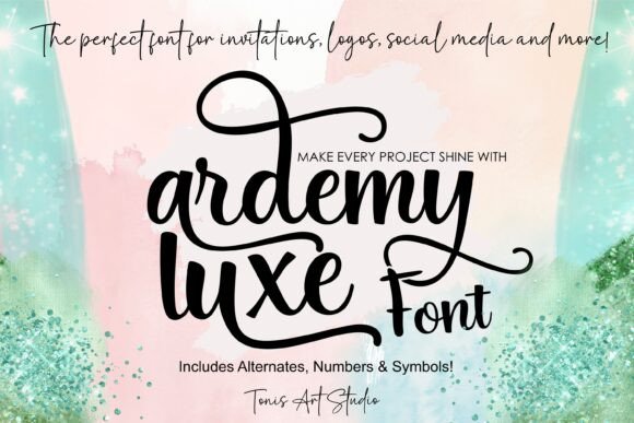 Ardemy Luxe: A Refined Script Font for Elegant Branding