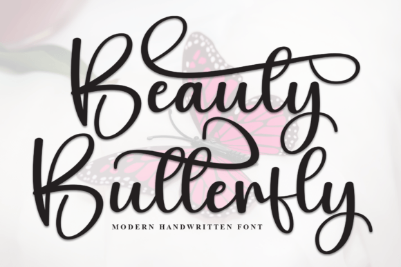 Beauty Butterfly Script Font for Web Projects