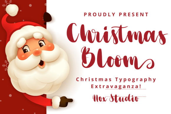 Christmas Bloom: A Whimsical Script Font for Branding Design