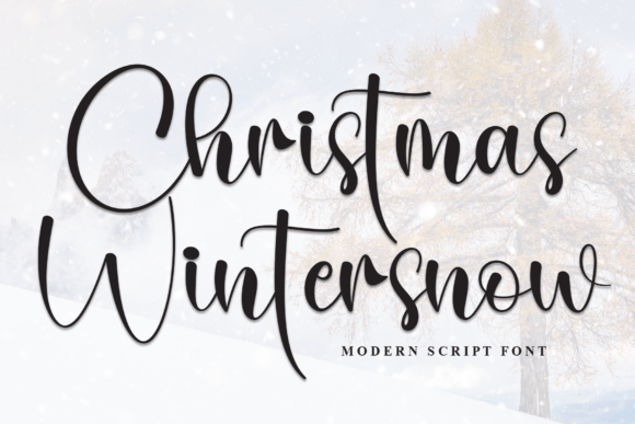Christmas Wintersnow Font: A Cozy Handwritten Typeface