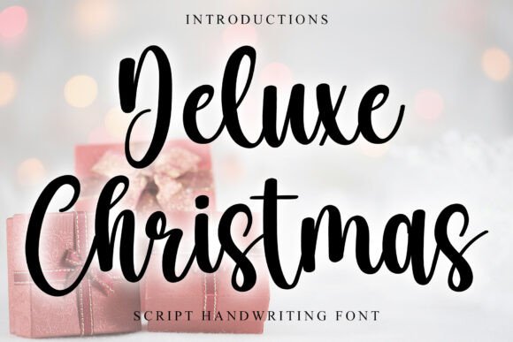 Deluxe Christmas: A Refined Handwritten Font for Brand Design