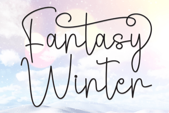 Fantasy Winter: A Hand-Rendered Font for Crafters and Makers