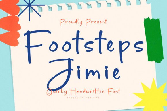 Footsteps Jimie, a Modern Script Font for Web Designers and Digital Brands