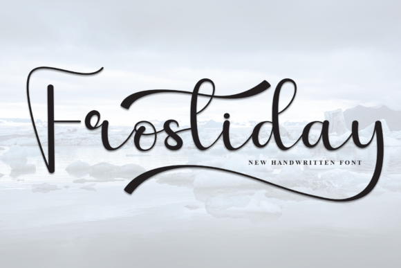 Frostiday: A Charming Handwritten Display Font in Action