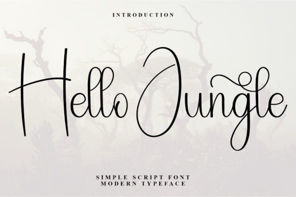 Hello Jungle Typeface for Expressive Web Design