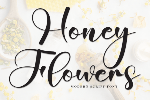 Honey Flowers Script Font in Real Campaign Workflows