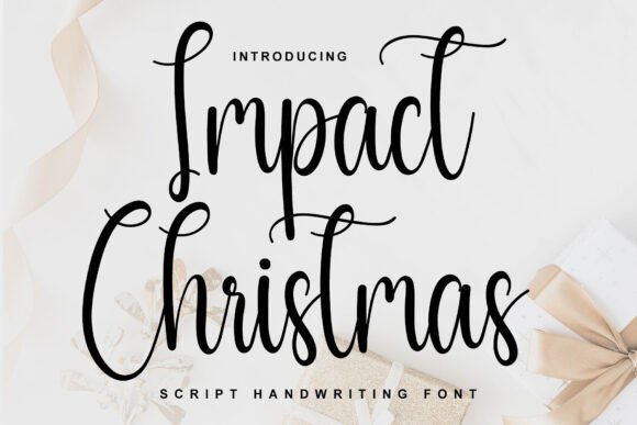 Impact Christmas: A Bold Display Font for Editorial Design