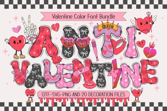 Make a Statement with the Anti Valentine Font