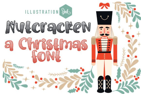 Nutcracken Font: Whimsical Stripes for Digital Design