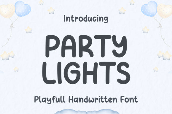 Party Lights Font: Handwritten Warmth for Small Business Branding