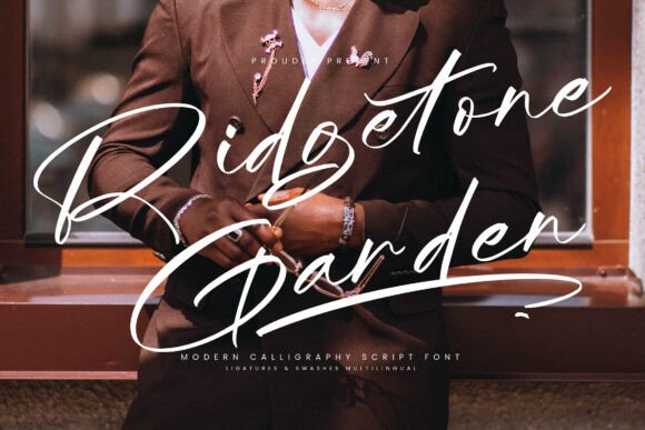 Ridgetone Garden: A Script Font for Modern Brand Content