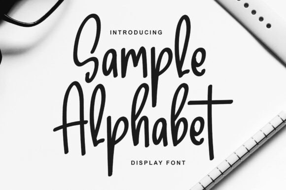 Sample Alphabet: A Charming Display Font for Digital Design