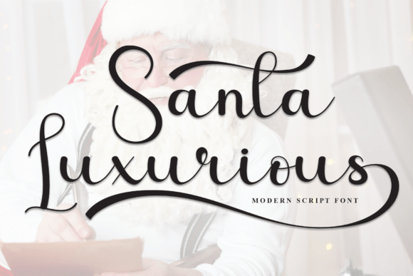 Santa Luxurious: A Joyful Handwritten Font for Brands