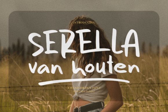 Serella Van Houten Font: A Hand-Drawn Script for Designers