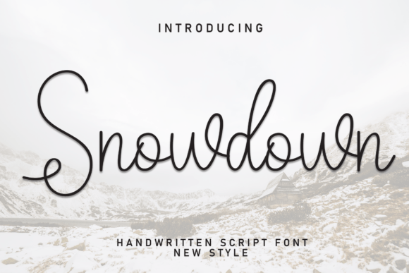Snowdown: A Warm Handwritten Font for Your Brand
