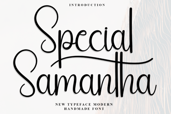 Special Samantha: A Graceful Script Typeface for Elegant Branding