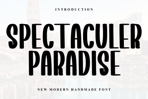 Spectaculer Paradise: Playful Script Font for Crafters
