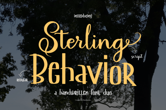 Sterling Behavior: A Handwritten Font Duo With Real Charm