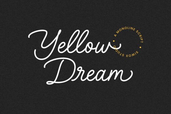 Yellow Dream: A Refined Monoline Font for Minimalist Branding